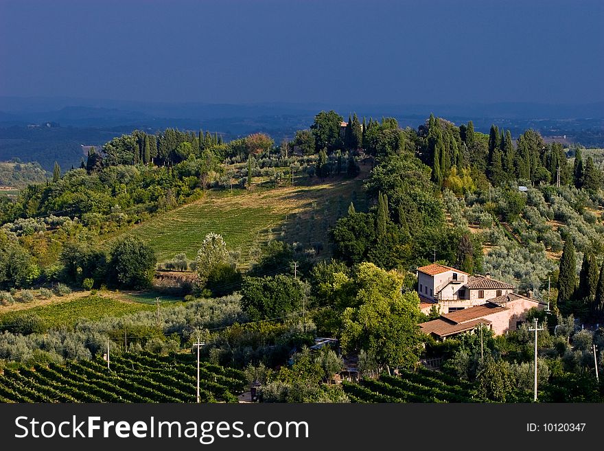 Bad Wheater In The Hills Of Toscane