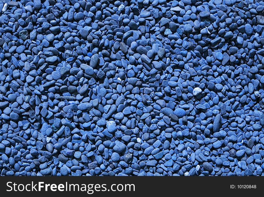 Colorized blue stones texture