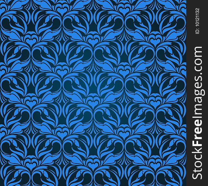 Blue seamless wallpaper for design