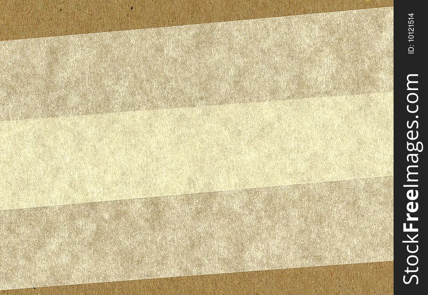 Cardboard with masking tape on surface. Cardboard with masking tape on surface