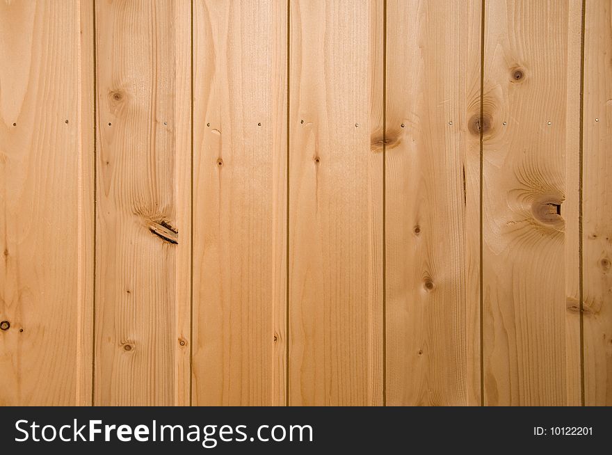 New wooden wall with little nails