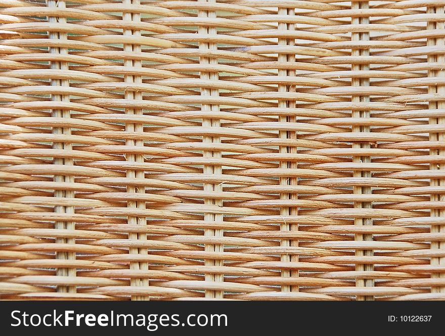 Close up of woven straw basket