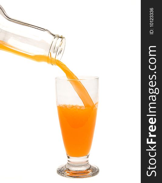 Orange juice after breakfast cocktail