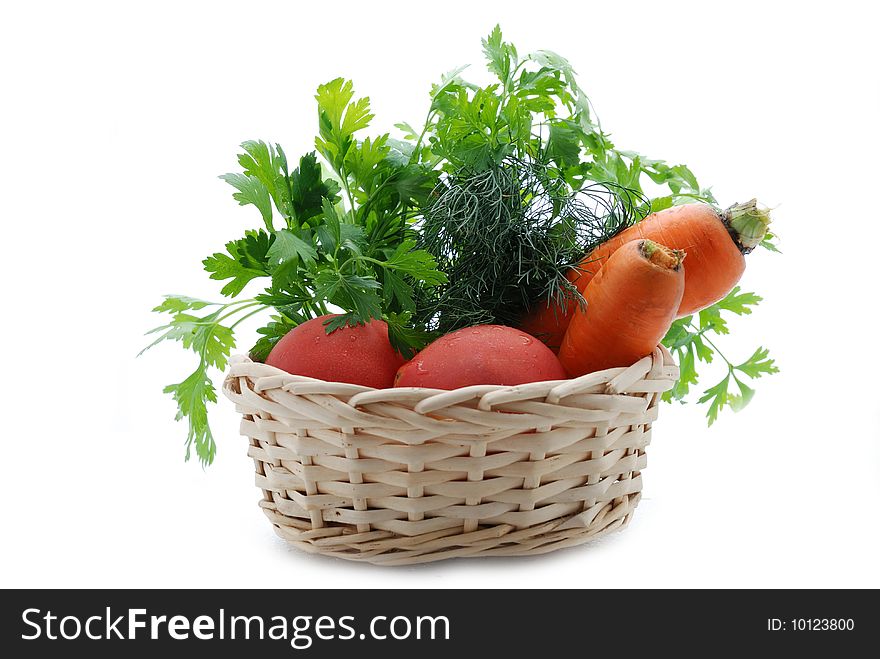 Vegetables Are Fresh In A Basket