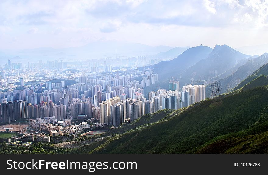 Cityscape Of Hong Kong.