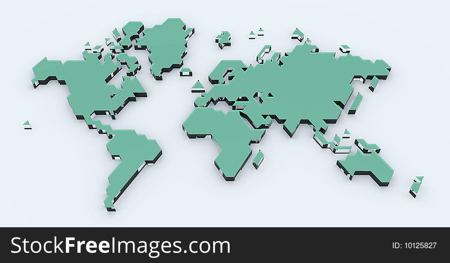 Stylized World Map
