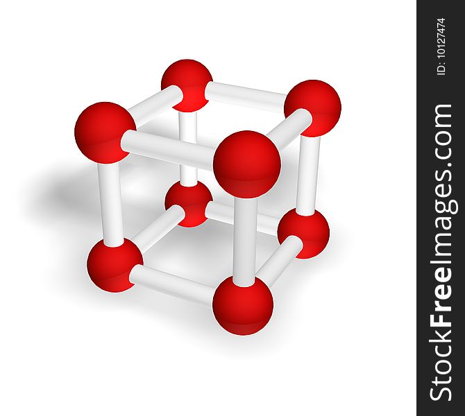 Molecular Grid Of A Geometrical Figure