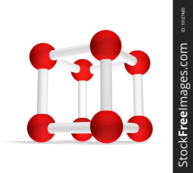 Molecular Grid Of A Geometrical Figure