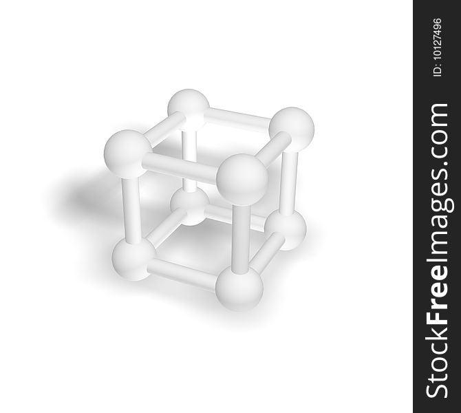 Molecular grid of a geometrical figure