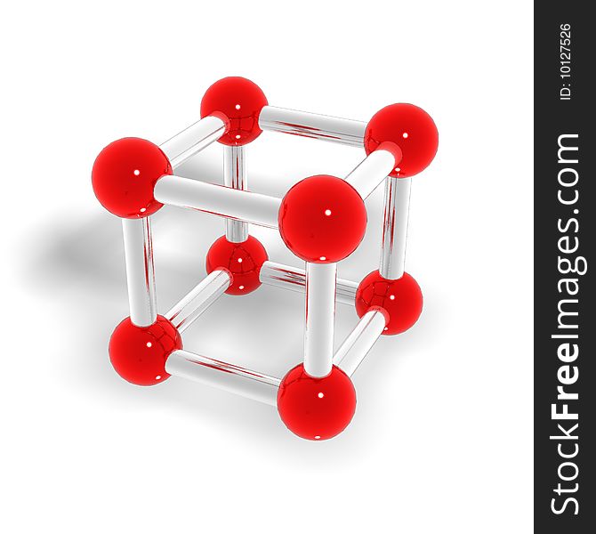 Molecular grid of a geometrical figure