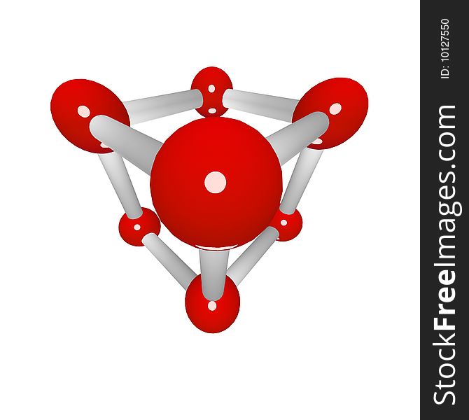 Molecular Grid Of A Geometrical Figure