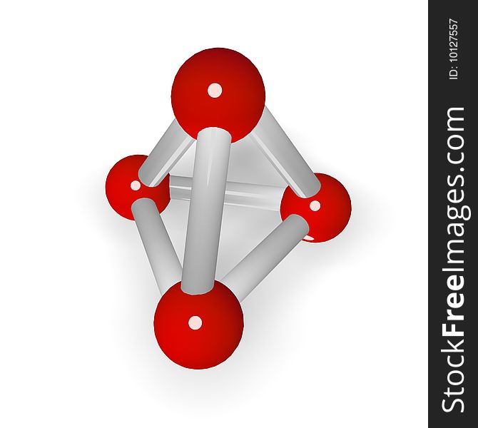 Molecular Grid Of A Geometrical Figure