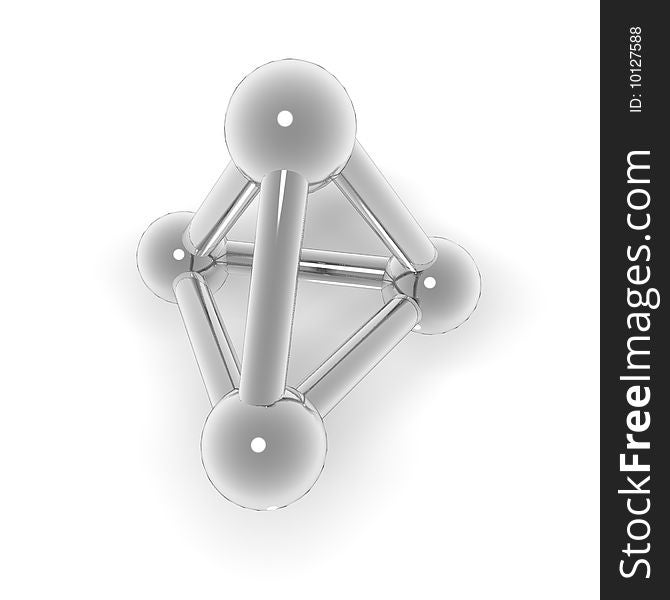 Molecular Grid Of A Geometrical Figure