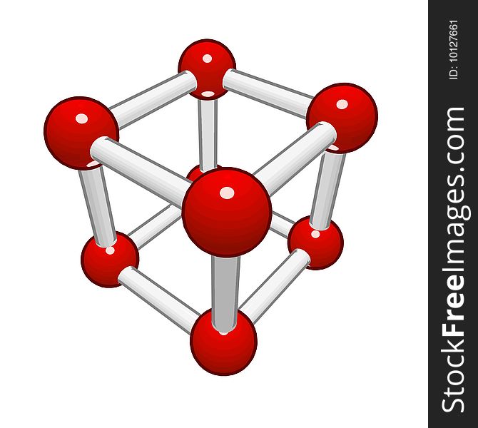 Molecular Grid Of A Geometrical Figure
