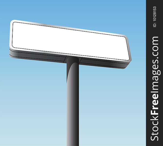 Vector illustration of an outdoor billboard