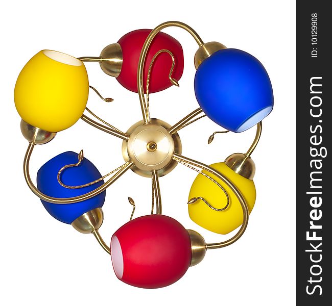 Multicolored chandelier