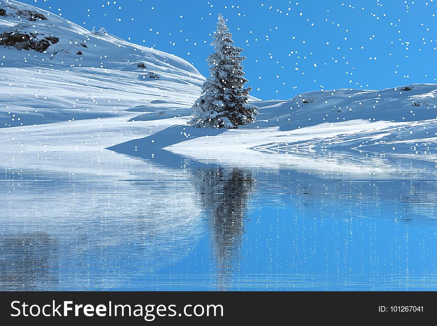 Nature, Water, Sky, Winter