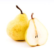 Yellow Pear Close-up Stock Image