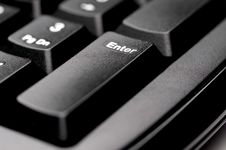 Macro Of An Enter Key On A Black Keyboard Royalty Free Stock Image Macro Of An Enter Key On A Black Keyboard Royalty Free Stock Image
