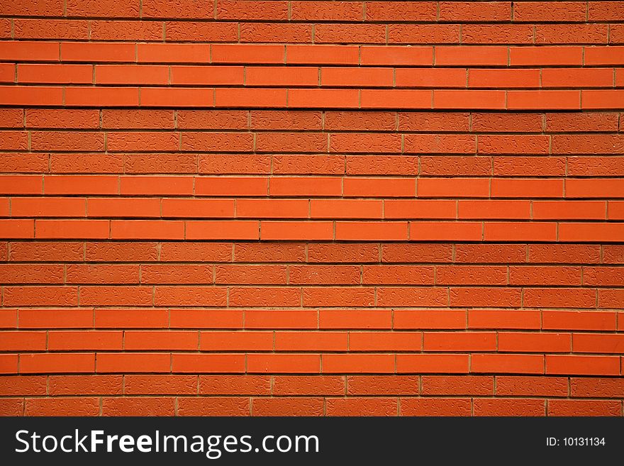 Red modern brick texture, natural light