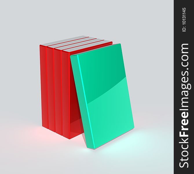 3d rendered image,book on white background.