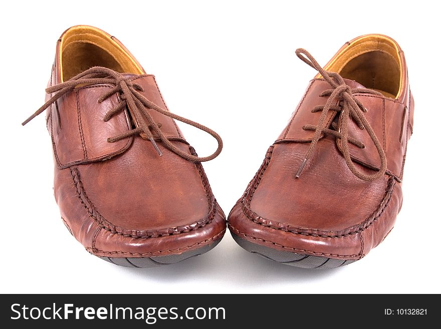 Shoes isolated on a white .