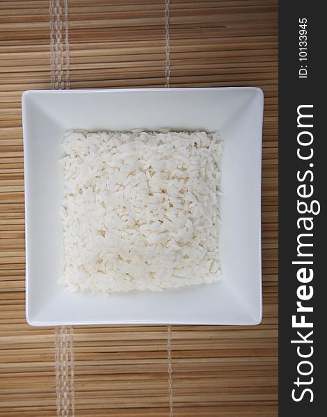 Rice in bowl