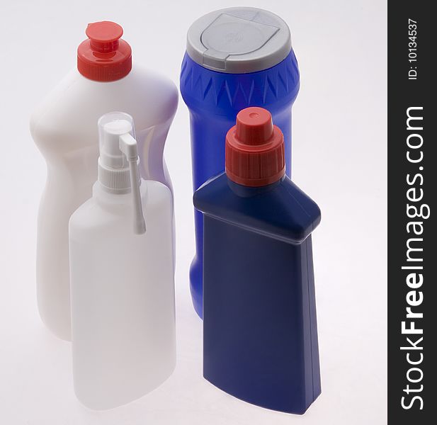 Four plastic bottles