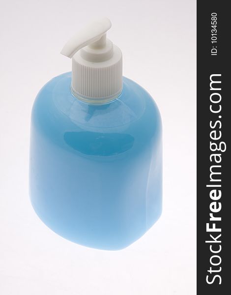 Blue Soap Bottle