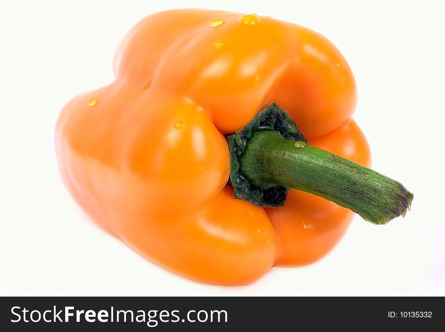 Yellow pepper isolated on white background. Yellow pepper isolated on white background