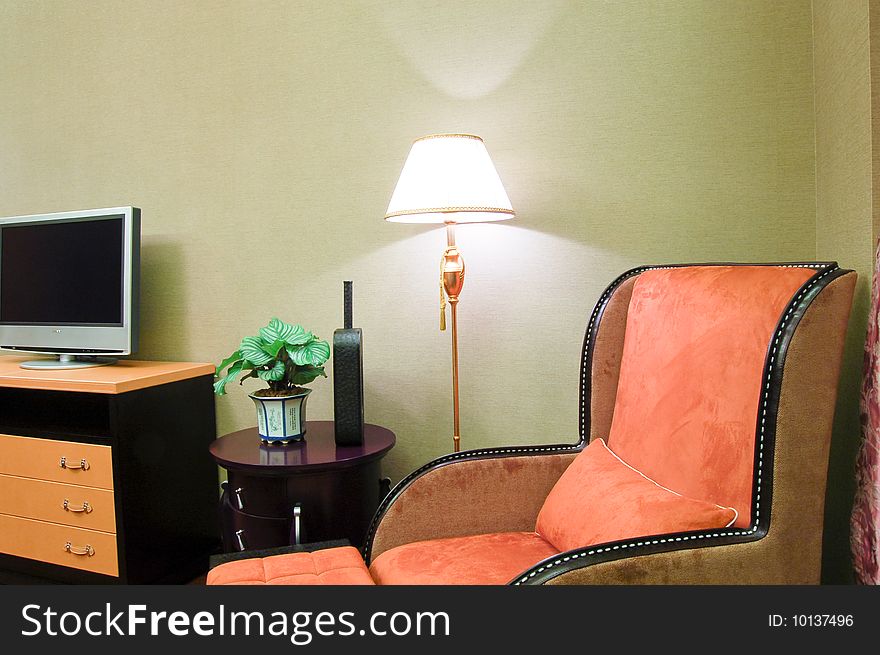 Interior of bedroom in chinese style. Interior of bedroom in chinese style