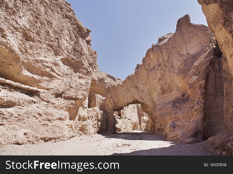 Stone arch in Death Valley national park