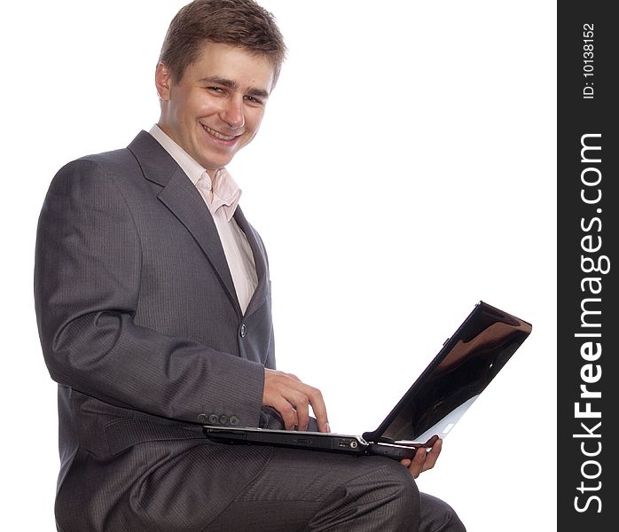 Businessman With Laptop