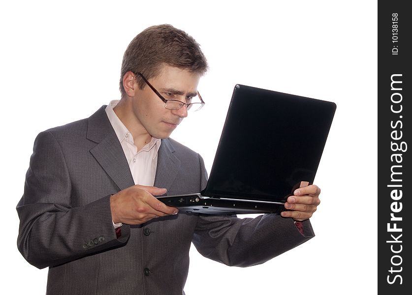 Businessman With Laptop