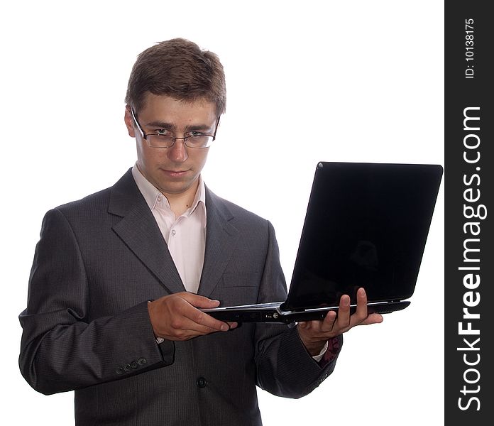 Businessman With Laptop