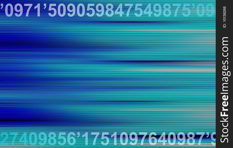 Blue dynamic lines with numbers. Business background. Blue dynamic lines with numbers. Business background