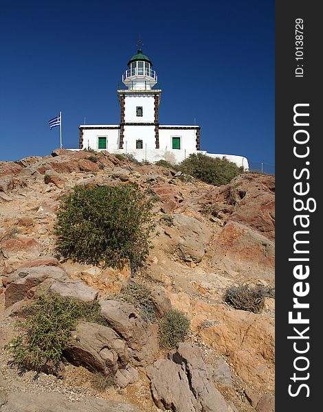 Lighthouse On Santorini