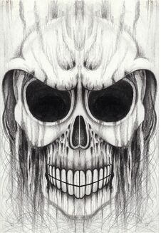 Art Skull Tattoo. Stock Images