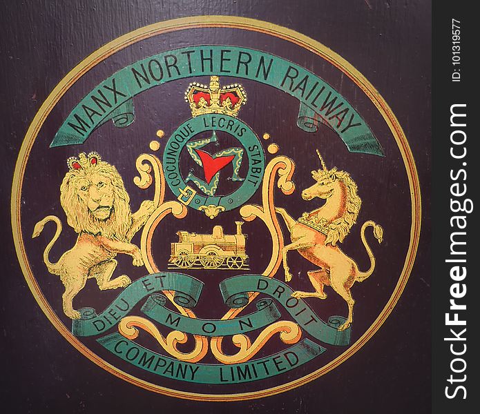 Manx Northern Railways - Crest On Former Carriage