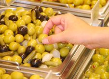 Pickled Olives Stock Photography