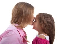 Cute Little Girl And Her Mother Stock Photography Cute Little Girl And Her Mother Stock Photography