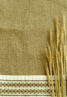 Wheat Ears On Sacking Stock Images Wheat Ears On Sacking Stock Images