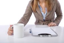 Business Woman Drinking Coffee Royalty Free Stock Photography Business Woman Drinking Coffee Royalty Free Stock Photography