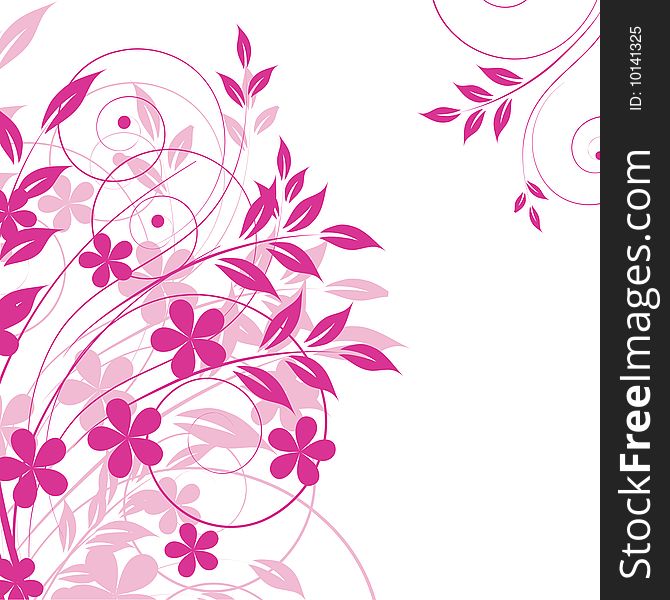Abstract Flowers Background