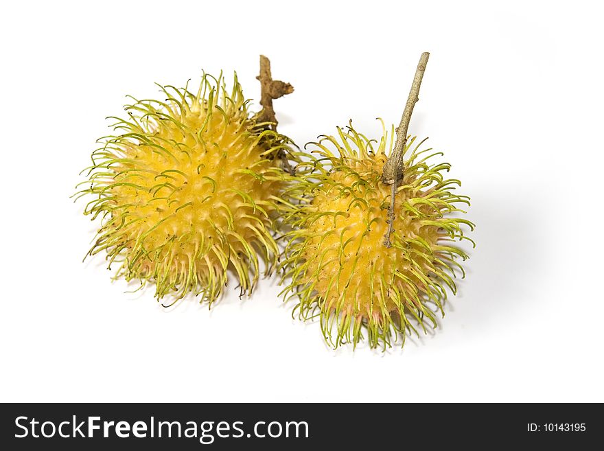 Exotic yellow rambutan, the tropical fruits. Exotic yellow rambutan, the tropical fruits