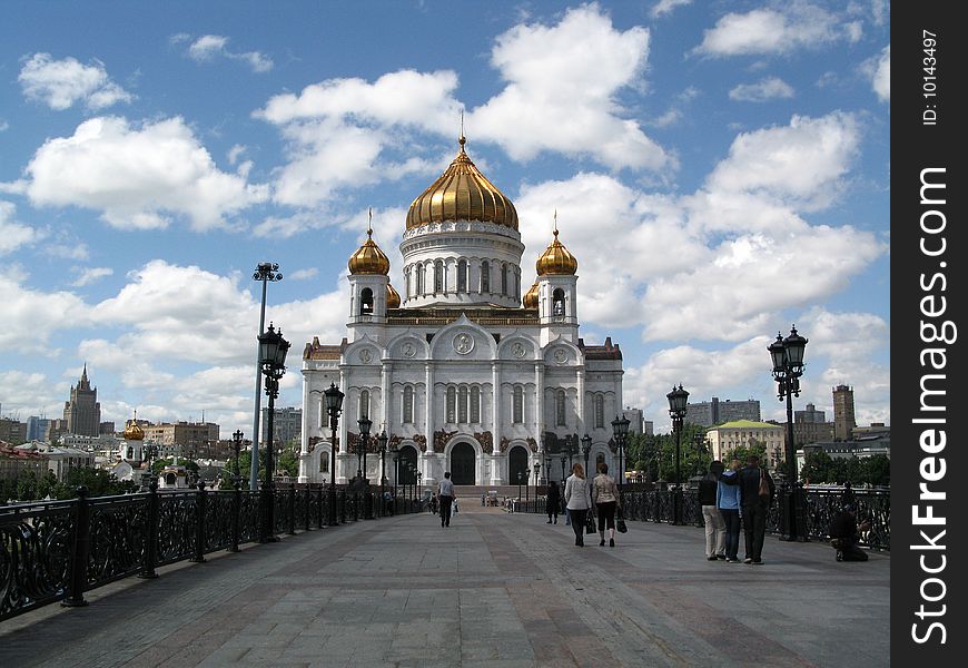 The Cathedral of Christ the Savior in Moscow, Russia