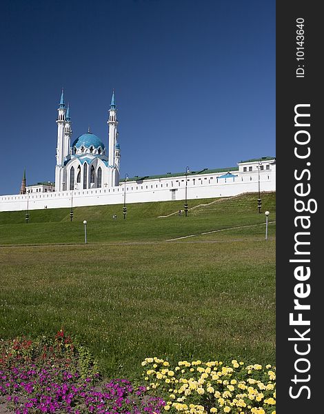 Qolsharif Mosque in Kazan city / Tatrstan symbol. Qolsharif Mosque in Kazan city / Tatrstan symbol