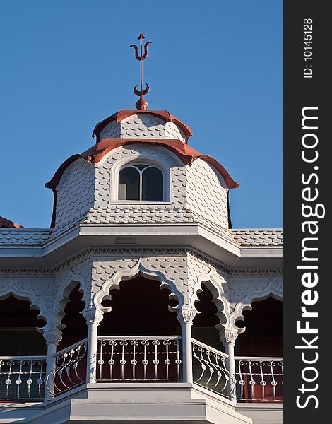 Tower and balcony of the old Russian embassy in San Francisco, California. Tower and balcony of the old Russian embassy in San Francisco, California.