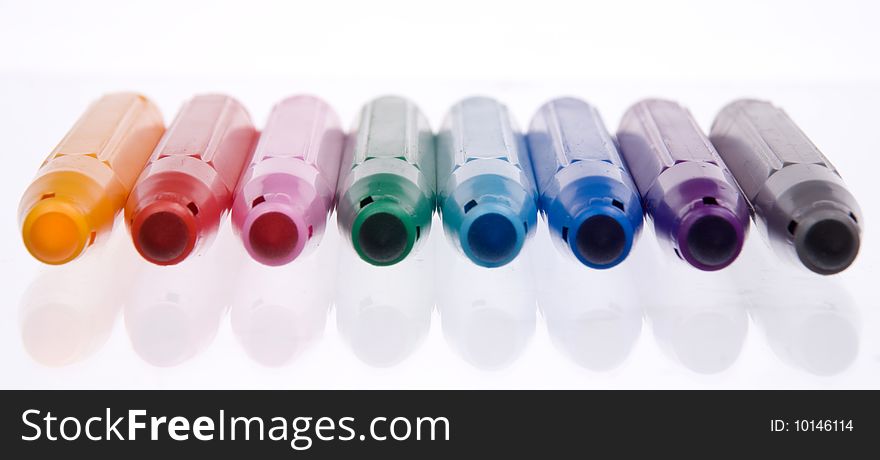 Eight Different Soft-tip Pen