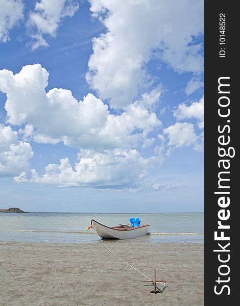 Boat On Beach In Thailand